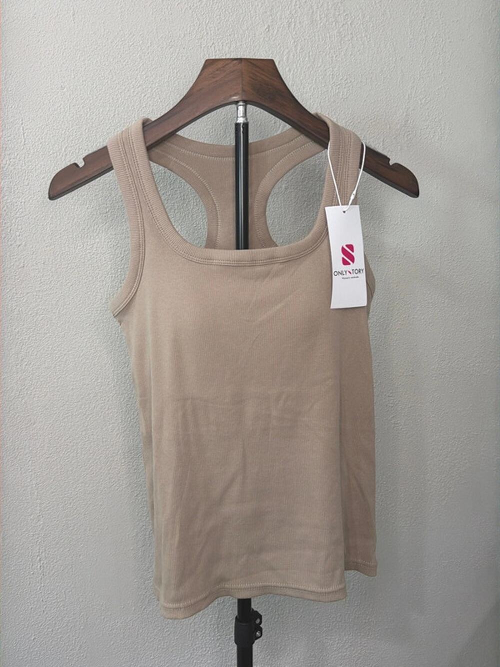 Womens Racerback Tank Tops Built in Bras Ribbed Fitted Tank Top • Size Small